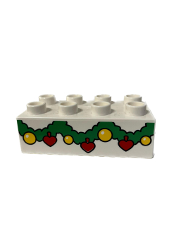 Lego Duplo kostka s vánočním potiskem